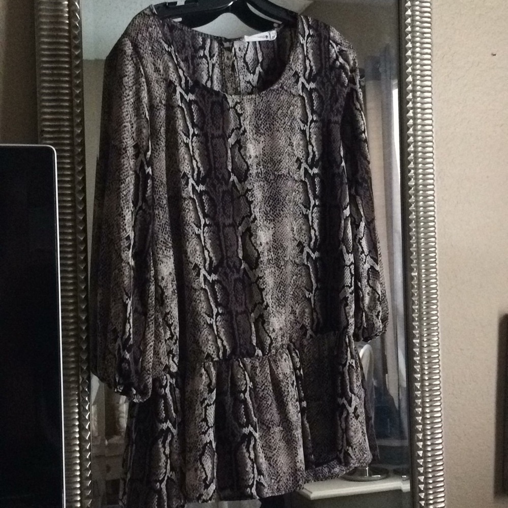 Snake skin dress